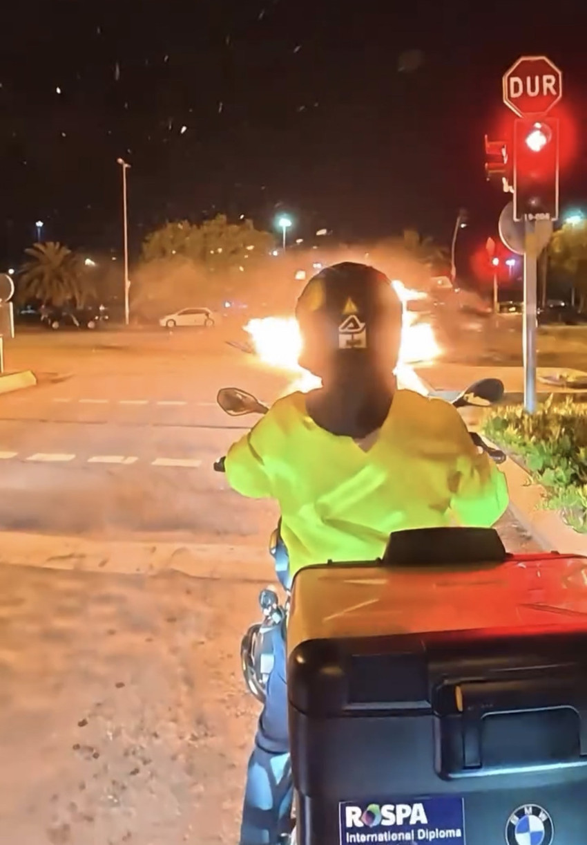 Alev topuna döndü! Maltepe'de korkunç kaza: Patlama anı kamerada - Resim : 2