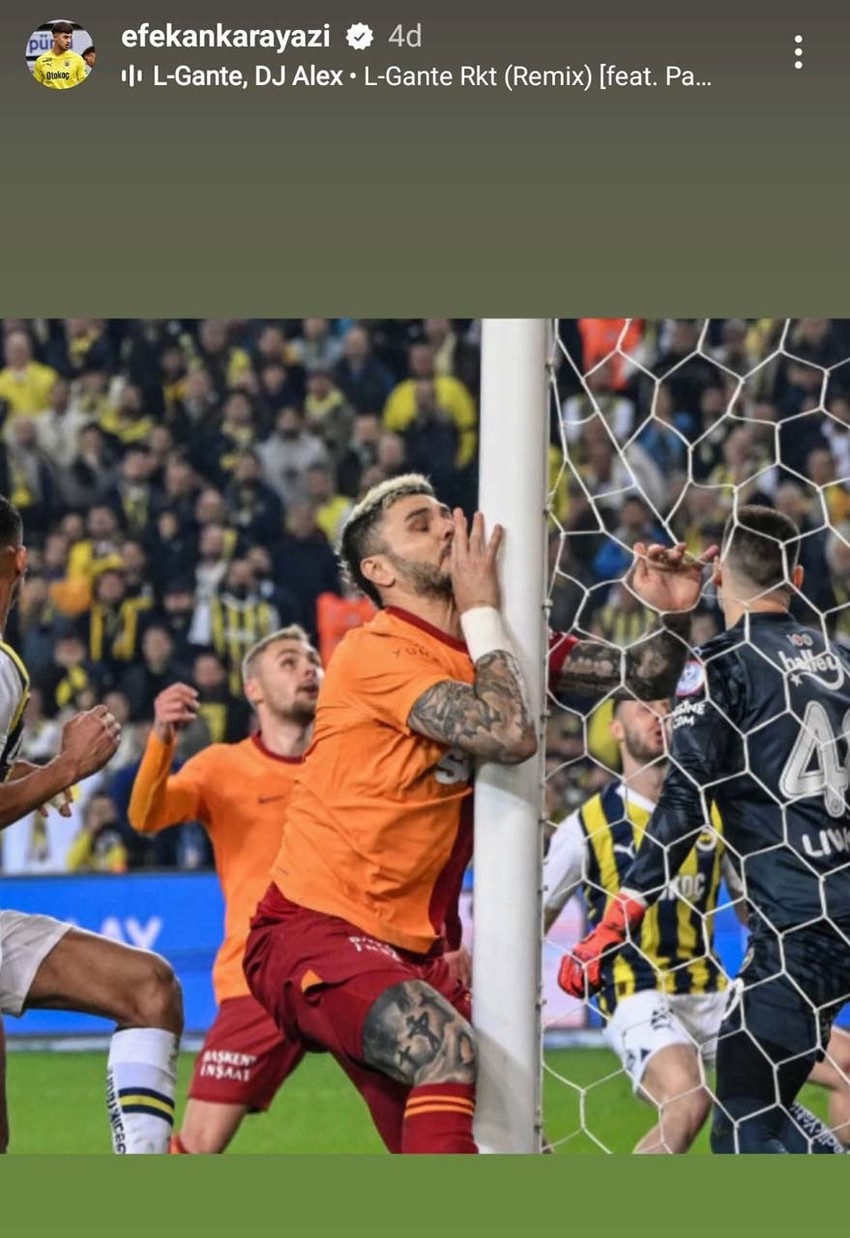 Galatasaraylı Icardi’den Fenerbahçelileri kızdıran 23 Nisan paylaşımı! Efekan Karayazı ve Oosterwolde’den cevap gecikmedi - Resim : 3