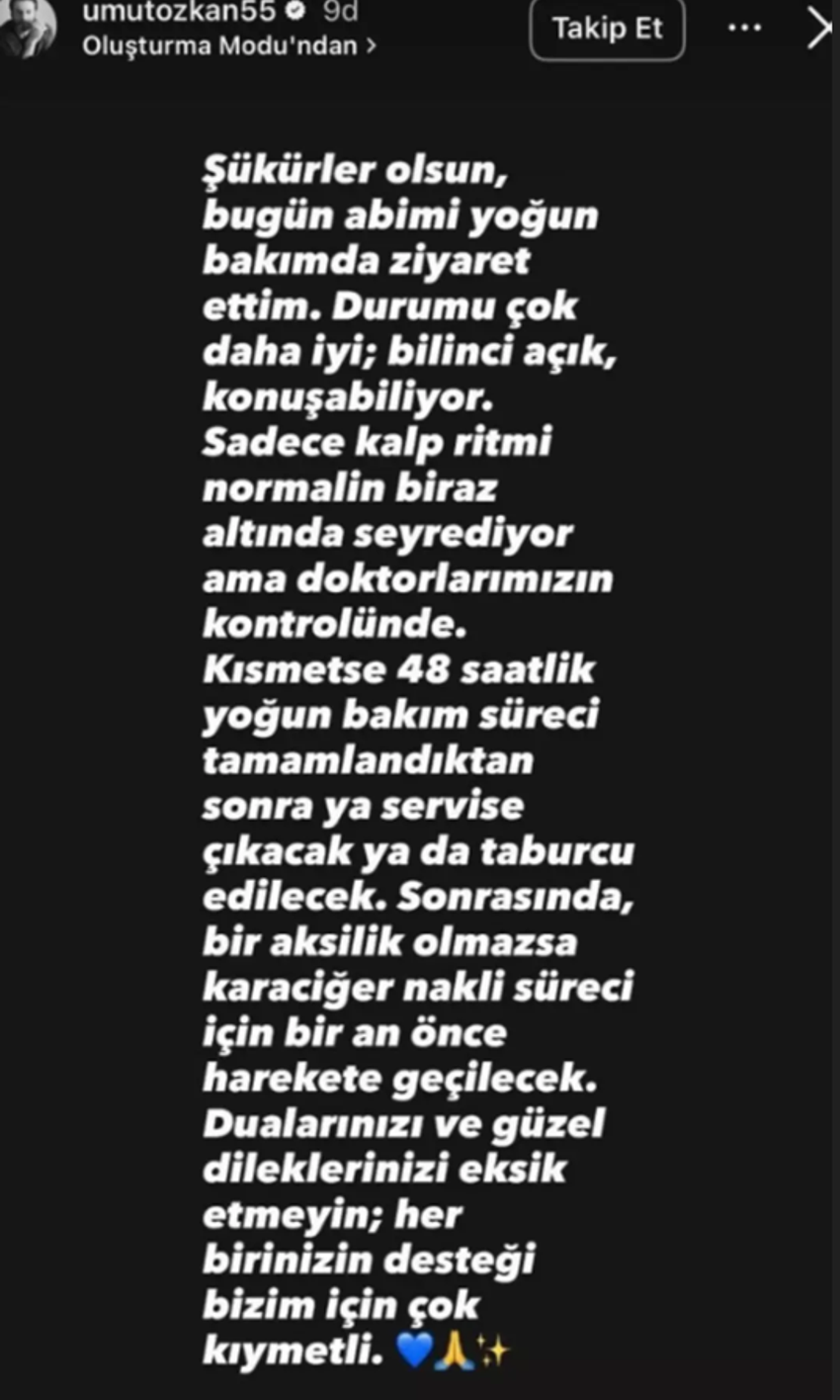 Ufuk Özkan'dan kötü haber! Sağlık durumunu kardeşi açıkladı: O detay dikkat çekti - Resim : 3