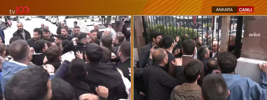 CHP Genel Merkezi'nde tahliye gerginliği! Kapılar kilitlendi, taraflar arasında arbede yaşandı - Resim : 3