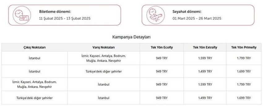 THY'den indirimli bilet kampanyası - Resim : 1