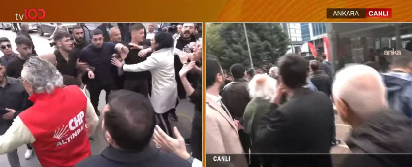 CHP Genel Merkezi'nde tahliye gerginliği! Kapılar kilitlendi, taraflar arasında arbede yaşandı - Resim : 4