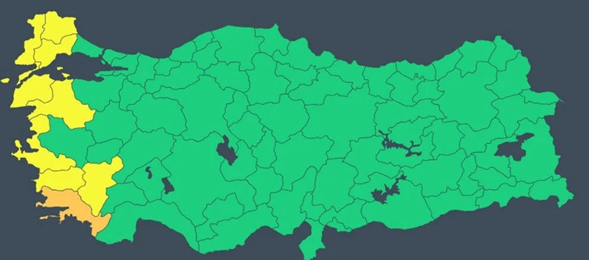 Meteoroloji’den çok kuvvetli sağanak uyarısı: 9 kent alarmda - Resim : 1