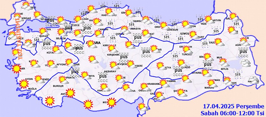 Bugün hava nasıl olacak? MGM'den yeni günde 2 bölgeye toz taşınımı uyarısı! - Resim : 1