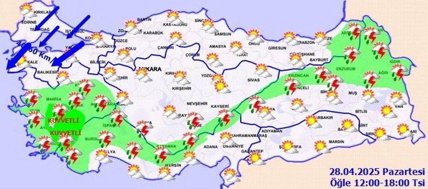 İstanbul'da fırtına alarmı! Valilik saat verdi! 55 kilogram altındakiler dikkatli olsun - Resim : 2