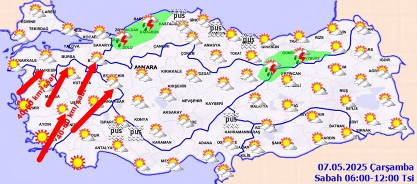 Gökyüzü fena bastıracak! Şemsiyeleri hazırlayın! MGM'den yeni günde 13 il için uyarı - Resim : 1