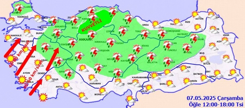 Gökyüzü fena bastıracak! Şemsiyeleri hazırlayın! MGM'den yeni günde 13 il için uyarı - Resim : 2