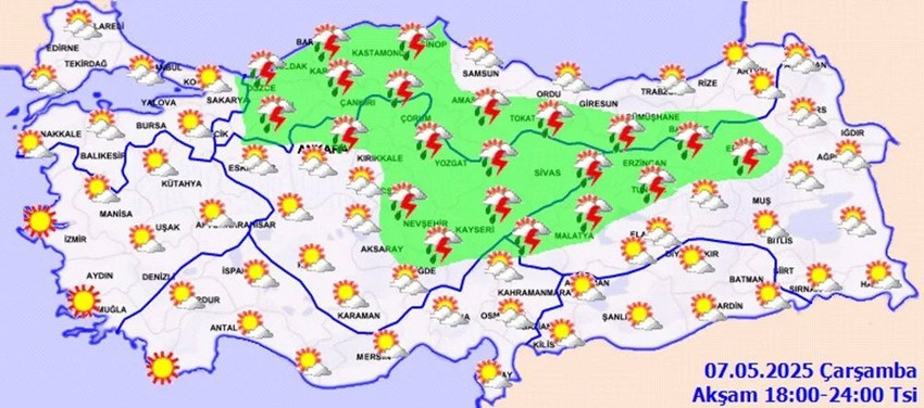 Gökyüzü fena bastıracak! Şemsiyeleri hazırlayın! MGM'den yeni günde 13 il için uyarı - Resim : 3