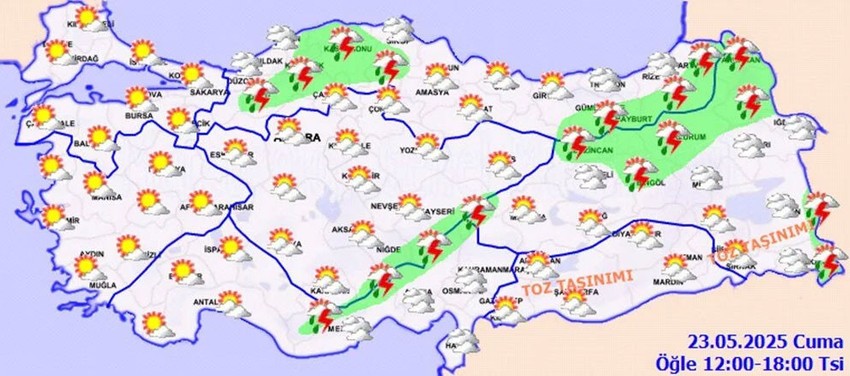 Bugün hava nasıl olacak? Önce güneş sonra yağmur! MGM listedeki illeri tek tek açıkladı - Resim : 3