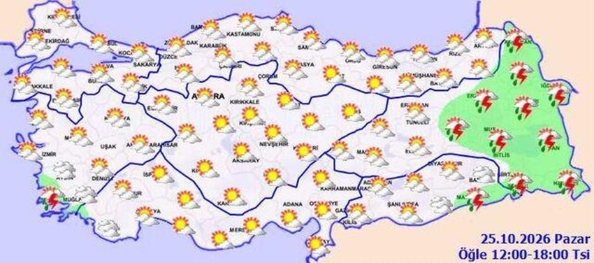 Pazar planlarına yağmur molası! MGM’den bu illere gök gürültülü sağanak tahmini - Resim : 1