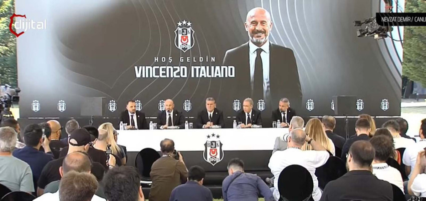 Beşiktaş, Vincenzo Italiano için imza töreni düzenledi! Serdal Adalı'dan transfer açıklaması: