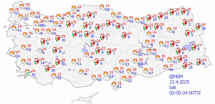 Bugün hava nasıl olacak? MGM o illeri tek tek açıkladı: Kuvvetli yağış geliyor - Resim : 1