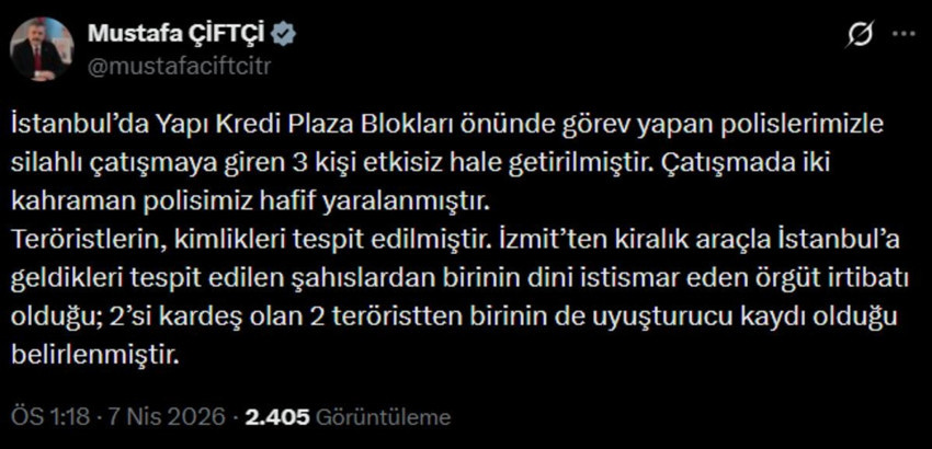 İstanbul'da İsrail Başkonsolosluğu'na silahlı saldırı! 3 kişi etkisiz hale getirildi! Teröristlerin kimlikleri belli oldu - Resim : 4