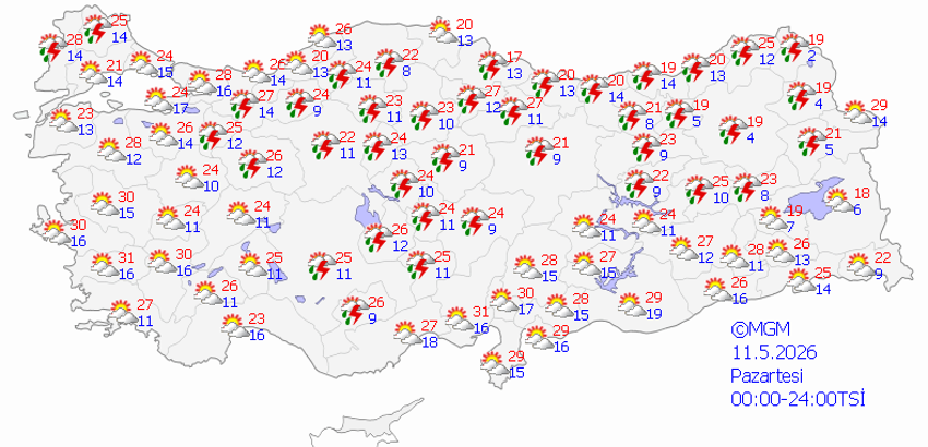 Meteoroloji'den peş peşe uyarı: Türkiye genelinde sağanak alarmı! Hangi gün nerede yağmur var? İşte 5 günlük hava tahmin raporu - Resim : 2