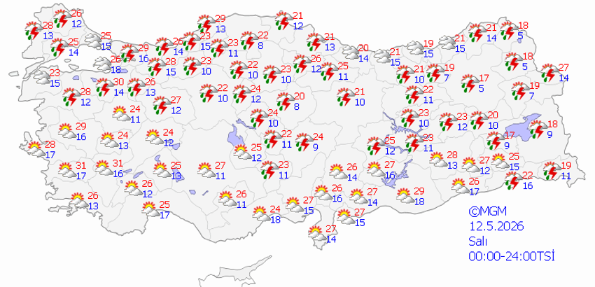Meteoroloji'den peş peşe uyarı: Türkiye genelinde sağanak alarmı! Hangi gün nerede yağmur var? İşte 5 günlük hava tahmin raporu - Resim : 3