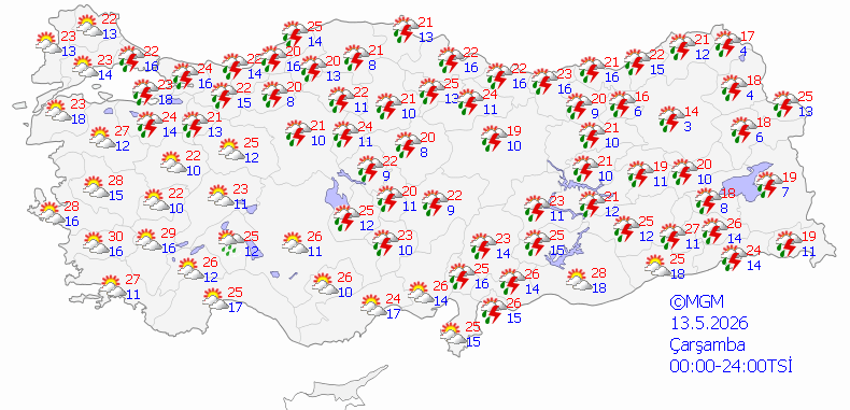 Meteoroloji'den peş peşe uyarı: Türkiye genelinde sağanak alarmı! Hangi gün nerede yağmur var? İşte 5 günlük hava tahmin raporu - Resim : 4