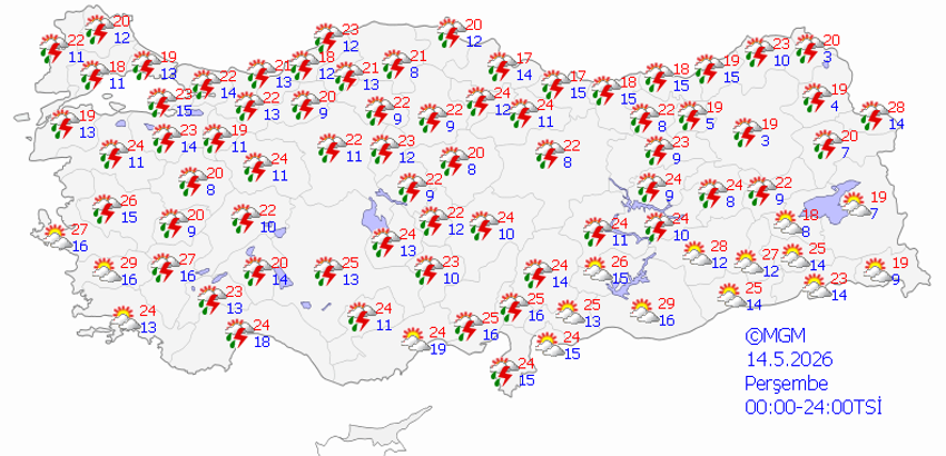 Meteoroloji'den peş peşe uyarı: Türkiye genelinde sağanak alarmı! Hangi gün nerede yağmur var? İşte 5 günlük hava tahmin raporu - Resim : 5