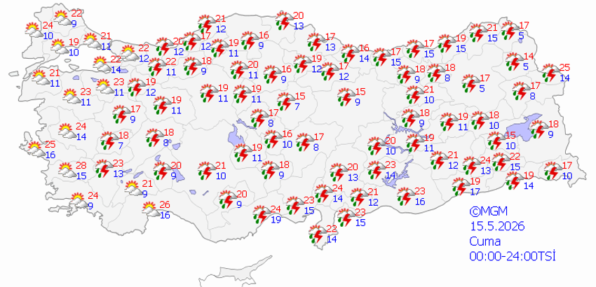 Meteoroloji'den peş peşe uyarı: Türkiye genelinde sağanak alarmı! Hangi gün nerede yağmur var? İşte 5 günlük hava tahmin raporu - Resim : 6