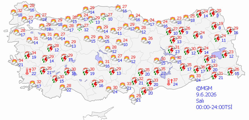 Türkiye için çifte tehlike! MGM uyardı: Bir yanda kavurucu sıcak bir yanda sağanak! - Resim : 2