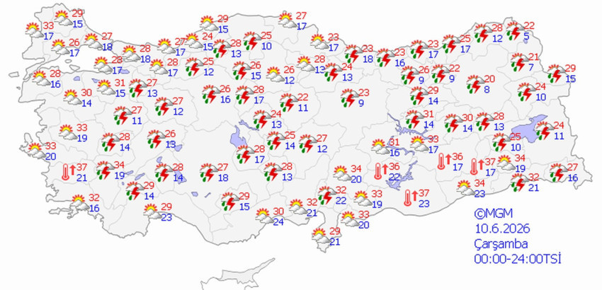 Türkiye için çifte tehlike! MGM uyardı: Bir yanda kavurucu sıcak bir yanda sağanak! - Resim : 3