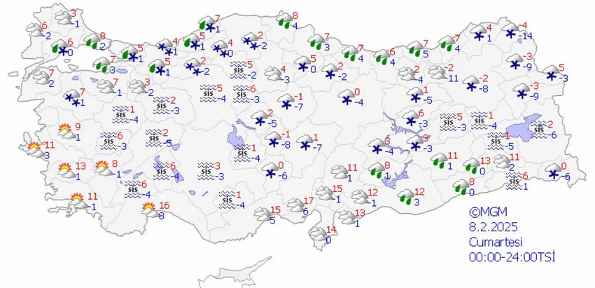 MGM'den hava durumu alarmı: Kar fırtınası ve çığ tehlikesine dikkat - Resim : 3