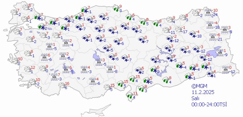 MGM'den hava durumu alarmı: Kar fırtınası ve çığ tehlikesine dikkat - Resim : 6