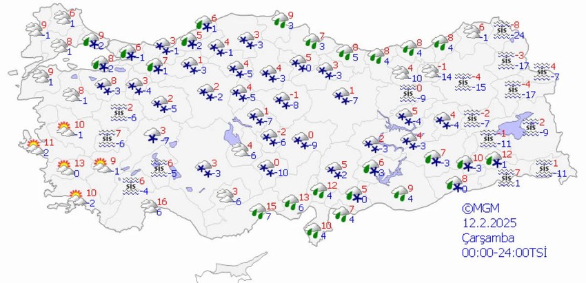 MGM'den hava durumu alarmı: Kar fırtınası ve çığ tehlikesine dikkat - Resim : 7