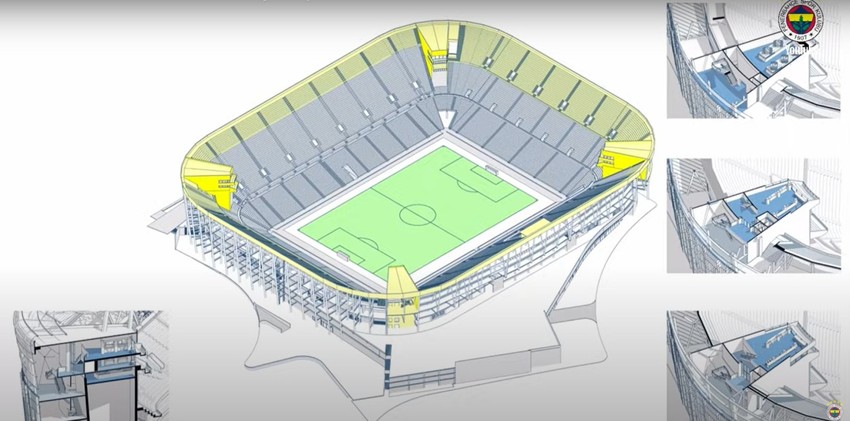 Fenerbahçe yeni stat projesini duyurdu! Kapasite artacak! İşte Şükrü Saracoğlu Stadyumu’nun yeni hali - Resim : 7