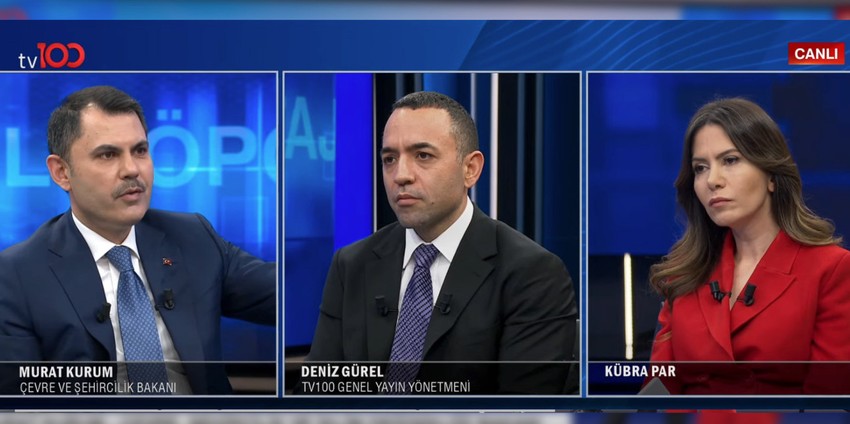 Çevre, Şehircilik ve İklim Değişikliği Bakanı Murat Kurum'dan tv100'de önemli açıklamalar: "Bizim İstanbul'u kurtarma planımız bu" - Resim : 7