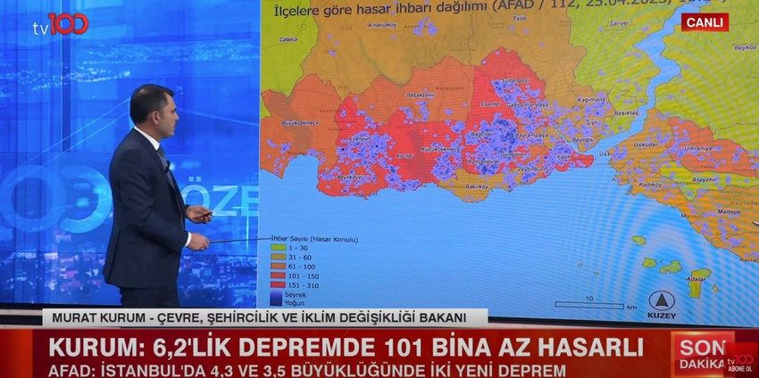 Çevre, Şehircilik ve İklim Değişikliği Bakanı Murat Kurum'dan tv100'de önemli açıklamalar: "Bizim İstanbul'u kurtarma planımız bu" - Resim : 2