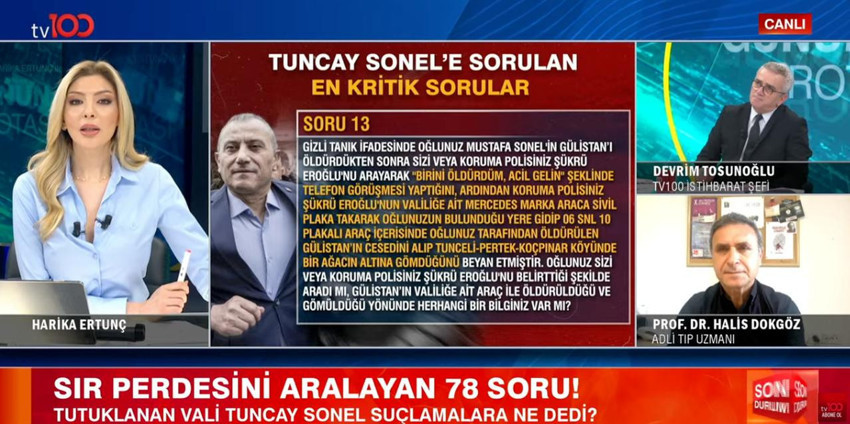 tv100 yayınında &ccedil;arpıcı değerlendirmeler: G&uuml;listan Doku soruşturmasının kırılma noktası o ara&ccedil; mı? - Resim : 1