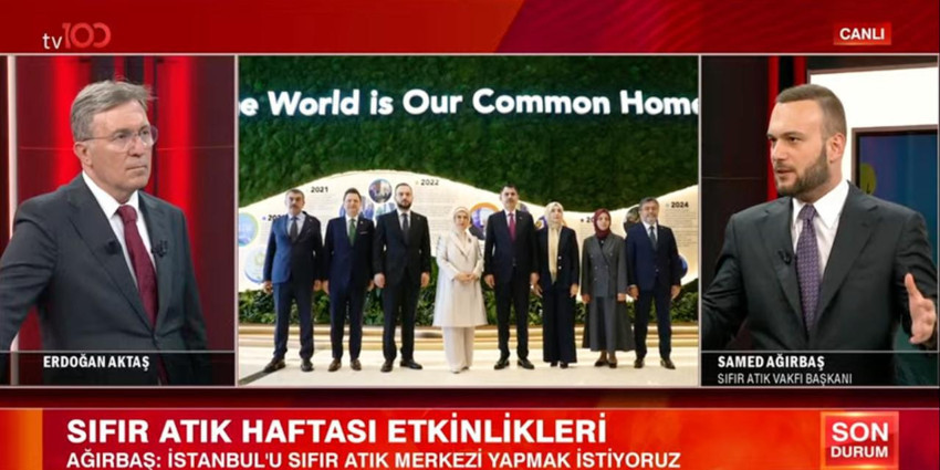 Sıfır Atık Vakfı Başkanı Samed Ağırbaş'tan tv100'de dikkat çeken açıklamalar: Dev organizasyonu anlattı: "183 ülke İstanbul'da buluşacak" - Resim : 1