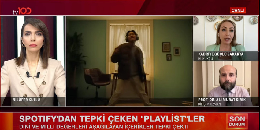 Spotify'da tepki çeken playlistler sonrası hangi adımlar atılacak? Bilişim Uzmanı Ali Murat Kırık ve Hukukçu Kadriye Güçlü Sakarya tv100'e konuştu! "Algoritmik rüşvet" uyguluyorlar - Resim : 1