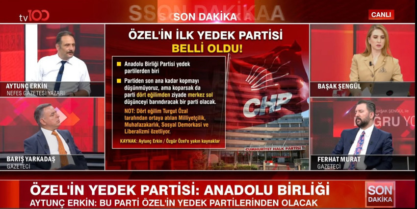 İlk kez tv100'de! Bomba kulis bilgisi! Özgür Özel'in 