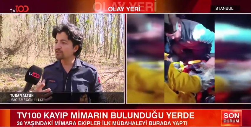 Genç mimarı bulan MAG-AME gönüllüsü Turan Altun tv100'e konuştu! "Hayatta nasıl kaldı" sorusuna bu yanıtı verdi - Resim : 1