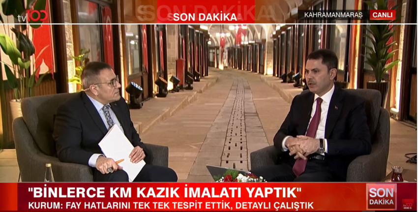 Çevre, Şehircilik ve İklim Değişikliği Bakanı Murat Kurum'dan tv100'de Özgür Özel'e yanıt: "Bu kadar cahil olunmaz" - Resim : 1