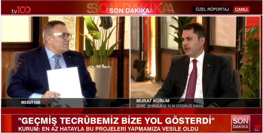 Çevre, Şehircilik ve İklim Değişikliği Bakanı Murat Kurum'dan tv100'de Özgür Özel'e yanıt: "Bu kadar cahil olunmaz" - Resim : 2