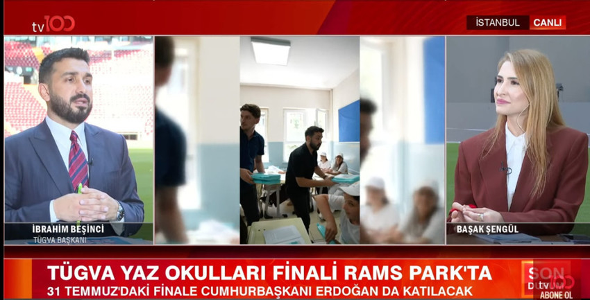 717 bin genç yaz okullarına katıldı, şimdi büyük final zamanı! Cumhurbaşkanı Erdoğan'ın da katılacağı programın detaylarını TÜGVA Başkanı İbrahim Beşinci tv100'de açıkladı - Resim : 1
