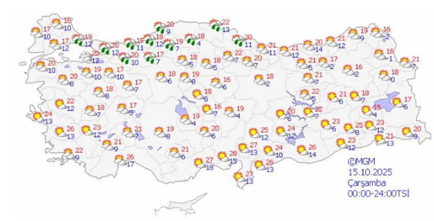 Meteoroloji’den 16 il için sarı kodlu alarm: Sağanak ve kar geliyor! - Resim : 4