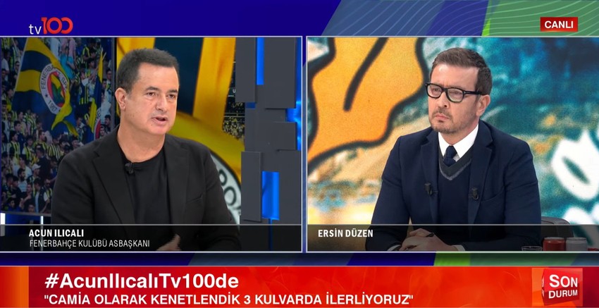 Fenerbahçe Asbaşkanı Acun Ilıcalı’dan tv100’e özel açıklamalar - Resim : 2