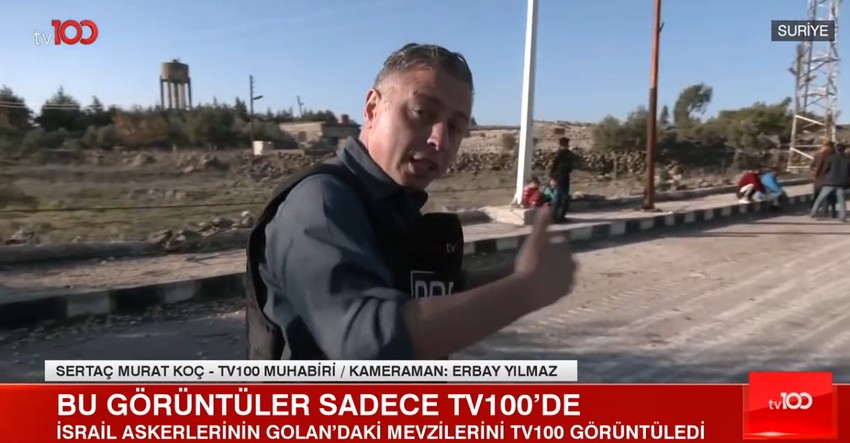 İsrail askerlerinin Golan'daki mevzilerini ilk kez tv100 görüntüledi! - Resim : 3