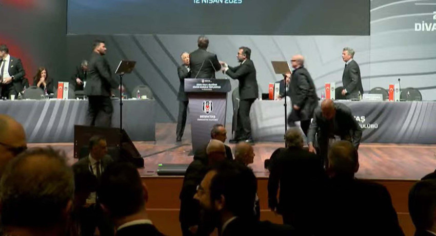 Beşiktaş Divan Kurulu’nda kavga! Tevfik Yamantürk ve Hasan Arat birbirine girdi! Hasan Arat’a yumruk atıldı - Resim : 1