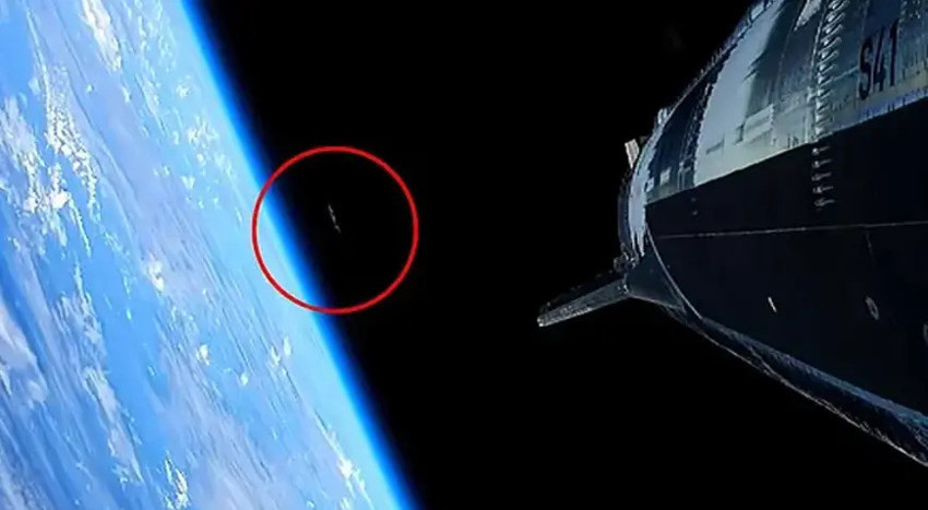 Starship uçuşunda akılalmaz görüntü! Sosyal medya ayağa kalktı: Hepimiz UFO gördük - Resim : 1
