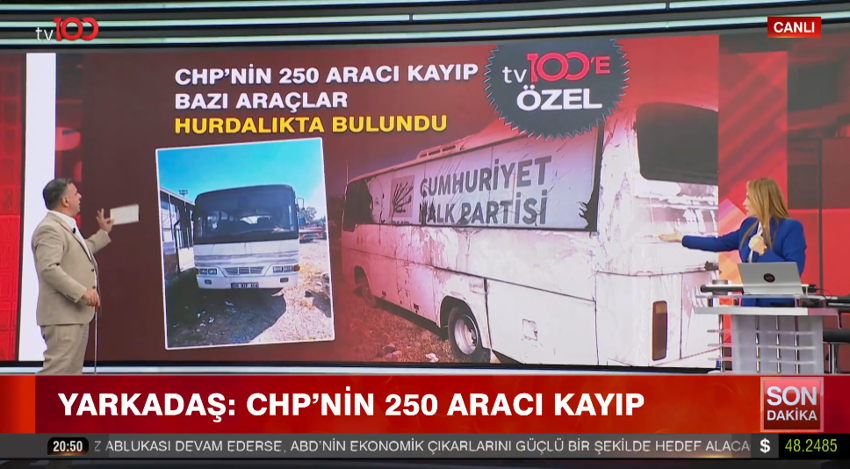 Barış Yarkadaş&rsquo;tan dikkat &ccedil;eken iddia! &ldquo;CHP&rsquo;nin 250 aracı kayıp&rdquo; - Resim : 1