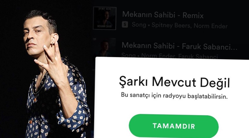 Norm Ender'in şarkısı Spotify'dan kaldırıldı! İşte diğer rapçilerin yorumları...