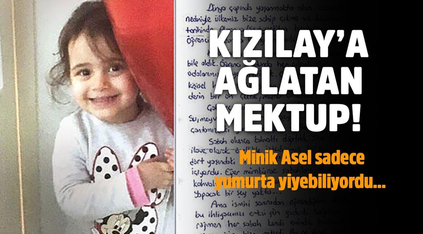 Kızılay'a ağlatan mektup