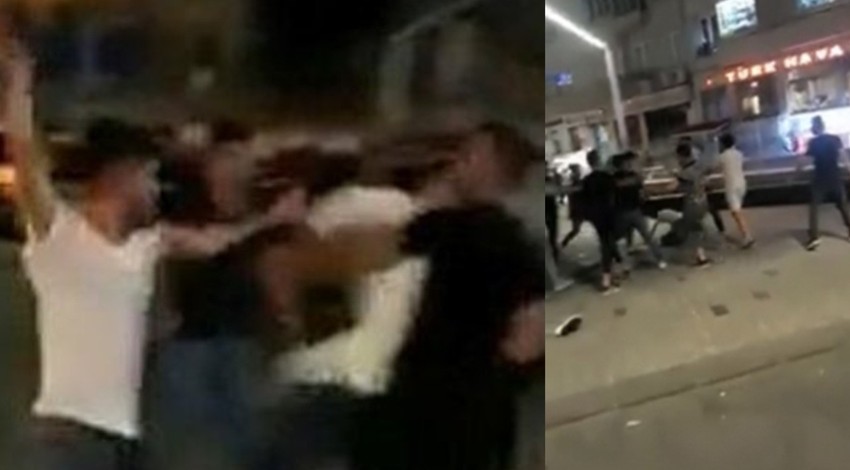 Taksim'de meydan kavgası