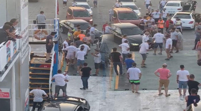 Yer: Tekirdağ... Feribotta sıra kavgası