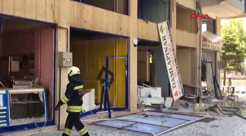 Konya'da bir iş yerinde doğal gaz patlaması!.. Ortalık savaş alanına döndü!