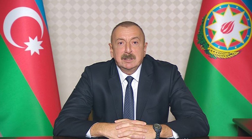 Azerbaycan Cumhurbaşkanı İlham Aliyev'den zafer konuşması